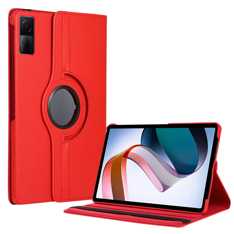 Xiaomi Redmi Pad Zore Dönebilen Standlı Kılıf - Kırmızı