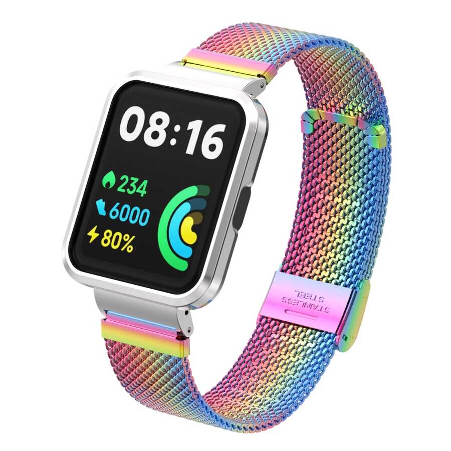 Xiaomi Redmi Watch 2 Lite Zore KRD-66 Metal Kordon - Colorful