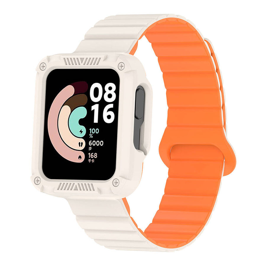 Xiaomi Redmi Watch 2 Silikon Kordon Zore KRD-105 Strap Kayış - Starlight-Turuncu