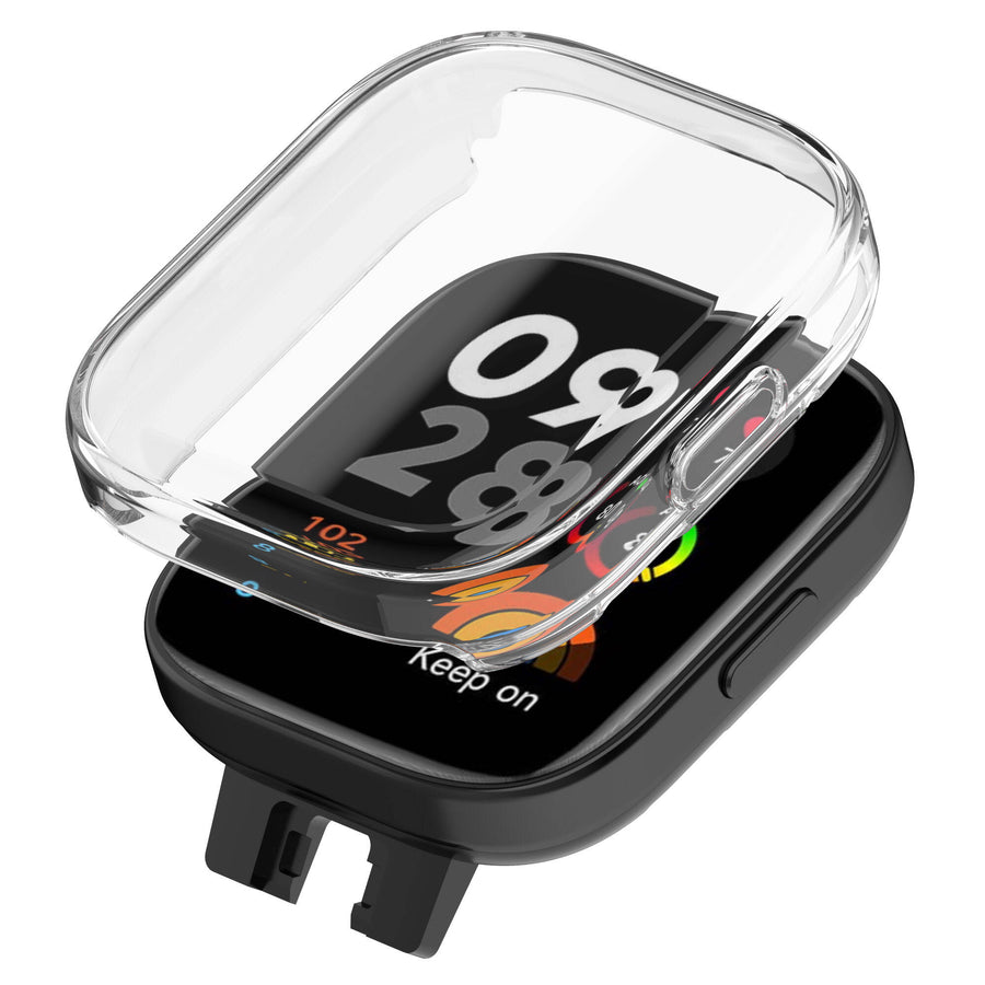 Xiaomi Redmi Watch 3 360 Derece Korumalı Kasa ve Ekran Koruyucu Zore Watch Gard 30 - Renksiz