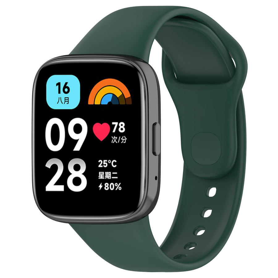 Xiaomi Redmi Watch 3 Active Zore Klasik Kordon - Koyu Yeşil