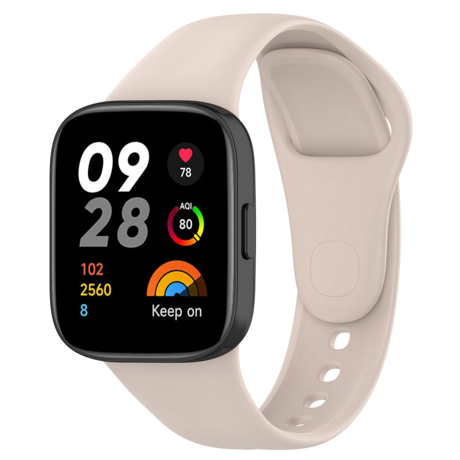 Xiaomi Redmi Watch 3 Zore KRD-81 Silikon Kordon - Krem