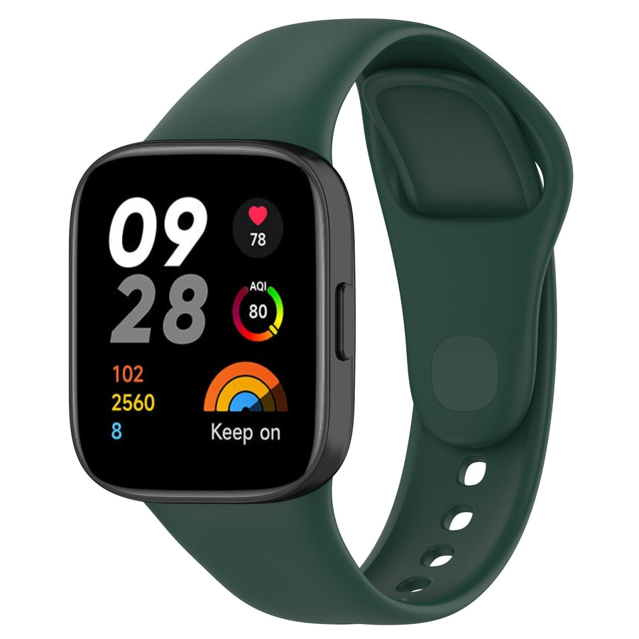 Xiaomi Redmi Watch 3 Zore KRD-81 Silikon Kordon - Koyu Yeşil