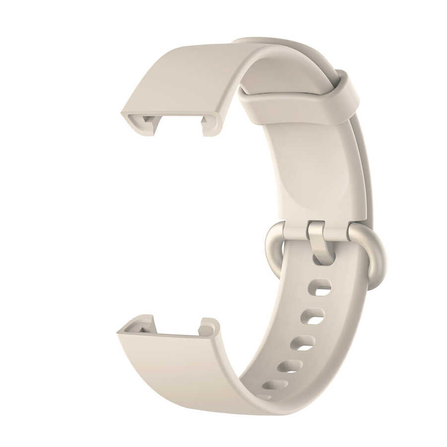 Xiaomi Redmi Watch (Mi Watch Lite) Zore Klasik Kordon - Krem