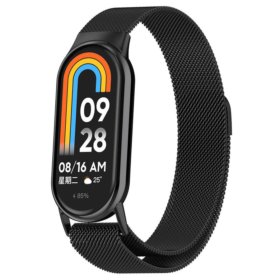 Xiaomi Smart Band 8 Zore KRD-01 Metal Kordon - Siyah