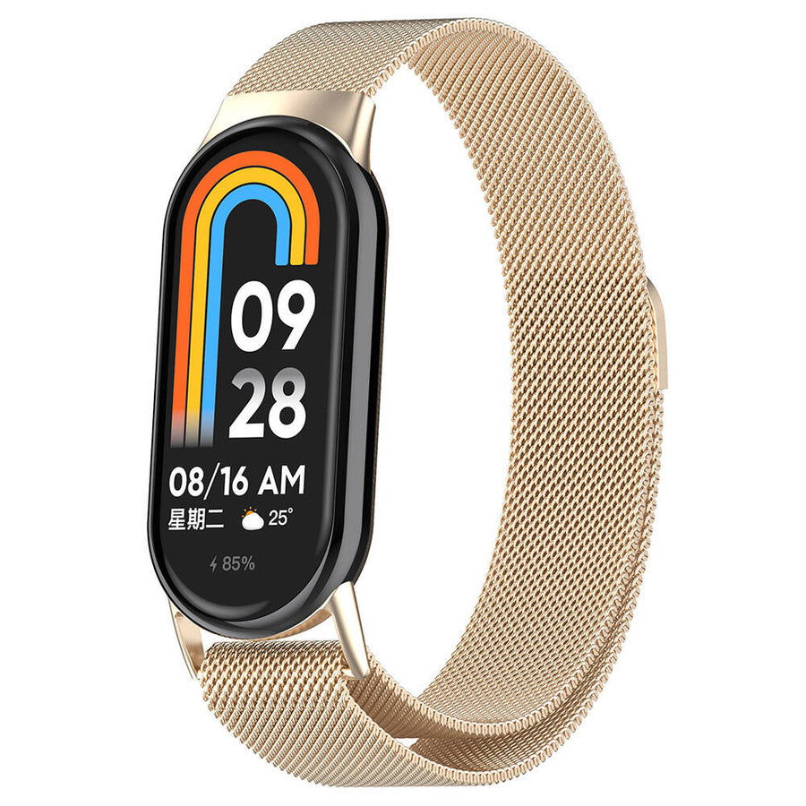 Xiaomi Smart Band 8 Zore KRD-01 Metal Kordon - Starlight