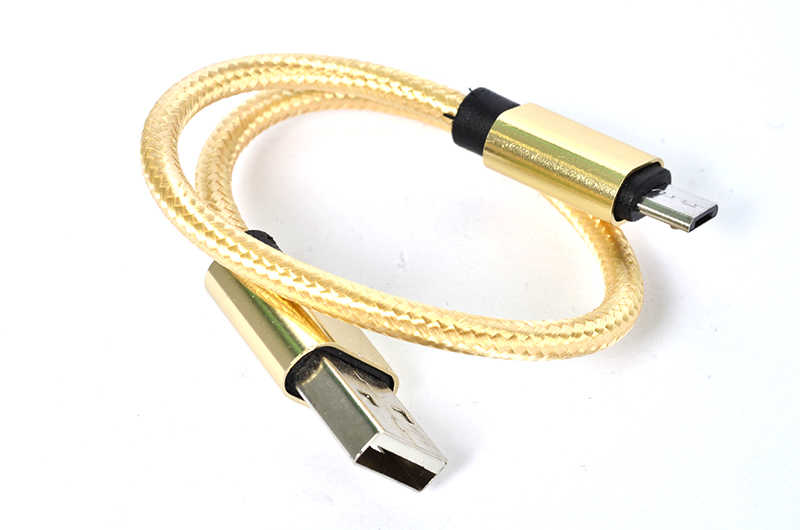 Zore 30 Cm Halat Micro Usb Kablo - Gold