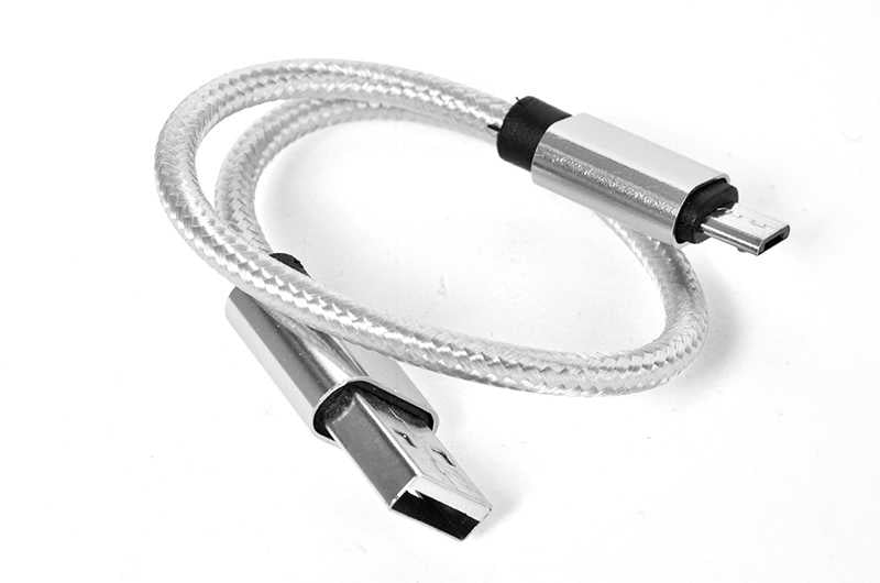 Zore 30 Cm Halat Micro Usb Kablo - Gri