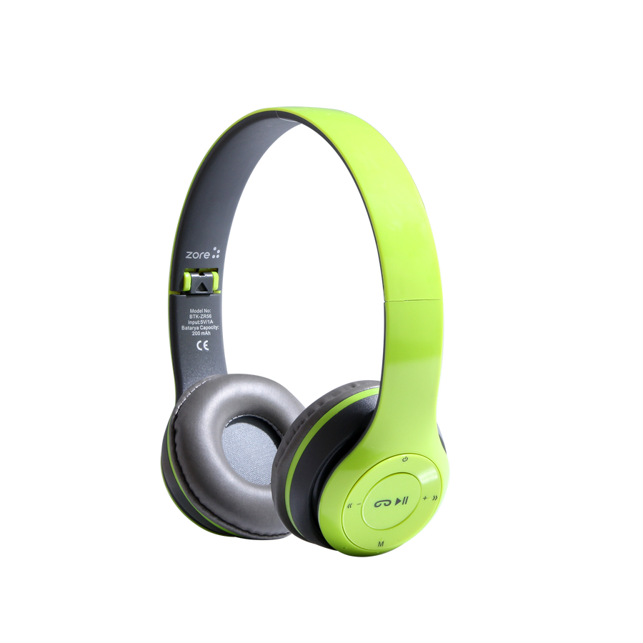 Zore BTK-ZR56 Bluetooth Kulaklık - Yeşil