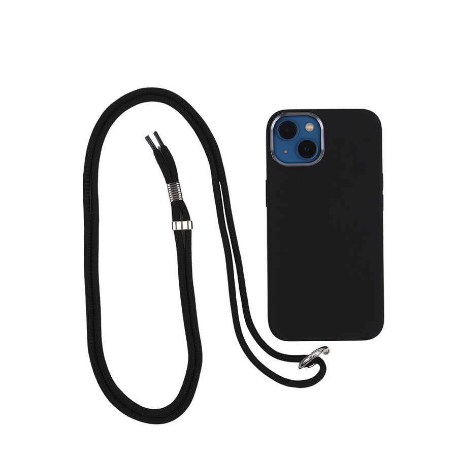 Zore Cep Telefonu Kumaş Halat İp 140 cm - Siyah