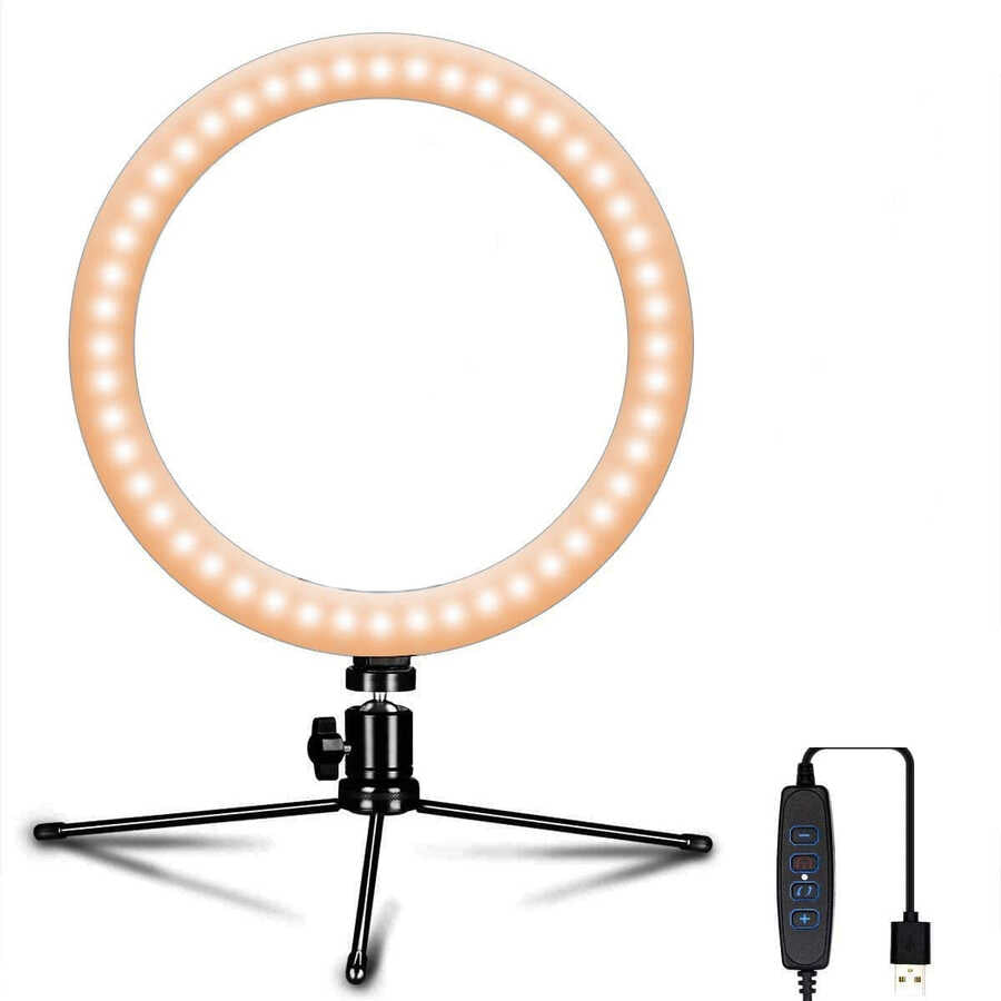 Zore CT-001 Işıklı Tripod Ring Light - Siyah