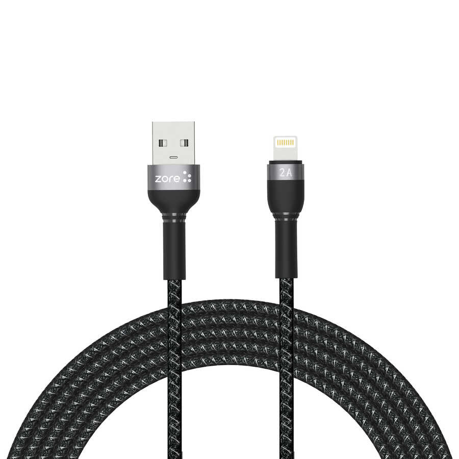 Zore Shira Serisi Lightning USB Kablo 3m - Siyah