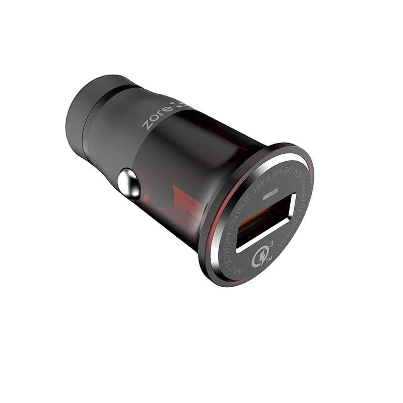 Zore ZR-C304Q Micro Araç Şarj Seti - Siyah