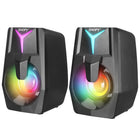 Snopy SN-X22 STYLE 2.0 Multimedia Led Işıklı 3W-2 Siyah USB Gaming Speaker