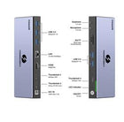 Qgeem QG-T4801 Thunderbolt 15in1 Type-C Eth 1000Mbps-HDMI 8K 30Hz- TF-SD-USB 3.0 5Gbps- Çoklayıcı