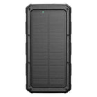 S-link Sl-P120 12000mAh PRM 2-USB+Type-C+Micro Led Lamba+1.2W Solar Panelli Siyah Taşınabilir Power