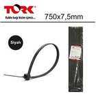 Tork TRK-750-7,5mm Siyah 100lü Kablo Bağı