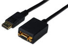 Digutus AK-340403-001-S DisplayPort (DP)   VGA Adaptörü, DP Erkek - HD15 Dişi, 0.15 metre, DP 1.2