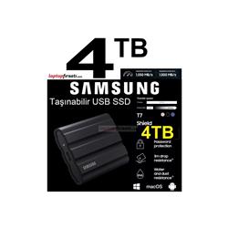 Samsung 4TB T7 Shield MU-PE4T0S-WW 1050MB-1000MB-S USB 3.2 Gen2 Taşınabilir SSD Siyah