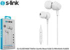 S-link SL-KU160 Mobil Telefon Uyumlu Beyaz Kulak İçi Mikrofonlu Kulaklık