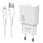 Hytech HY-XT50M 12W 5V 2.4A Micro USB Kablolu Beyaz Kablo + Ev Şarj Adaptör