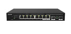 Tenda TEM2010F 8 Port 100-1000-2500 Mbps + 2 Port SFP Switch Çelik Kasa Rack Mount