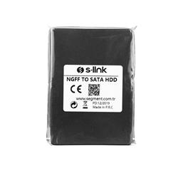 S-link NGFF TO SATA Harici 2.5" Siyah Hdd Kutusu