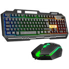 Hytech HKM-X86 QUIN Siyah Usb Gökkuşağı Zemin Aydınlatmalı Gaming Oyuncu Klavye + Mouse Set