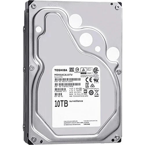 Toshiba 10TB MD06ACA10TV SATA 3.0 7200 RPM 3.5" Sata 3 7-24 Güvenlik Diski (İthalat)