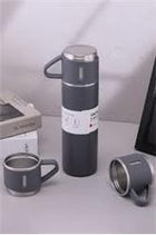 HYTECH HY-TM11 Mat Gri  500ML İç 304 Dış 201 Paslanmaz Çelik Kupa Bardak Termos