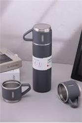HYTECH HY-TM11 Mat Gri  500ML İç 304 Dış 201 Paslanmaz Çelik Kupa Bardak Termos