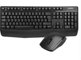 Everest KM-3335 Siyah Ikisi bir arada 2 in 1 Kablosuz Q Multimedia Klavye + Mouse Set