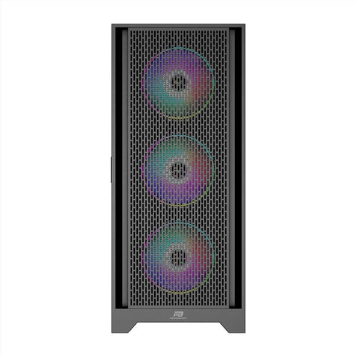 PowerBoost PB-P1600B USB 3.0 Mesh ARGB Fanlı Gaming Siyah Kasa  (PSU Yok)
