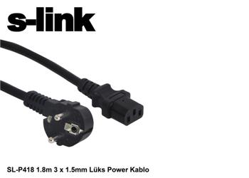 S-link SL-P175 1.5m  0.75mm Lüks Power Kablo