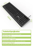 Acer OAK-0A0  Siyah Kablolu Sessiz Tuşlu  Klavye (Caps Lock) (Kablo Uzunluğu 1.50Cm) Caps Lock