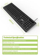 Acer OAK-0A0  Siyah Kablolu Sessiz Tuşlu  Klavye (Caps Lock) (Kablo Uzunluğu 1.50Cm) Caps Lock