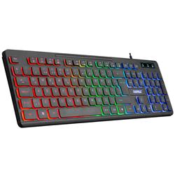 Everest KB-120 Sleek Siyah USB Gökkuşağı Aydınlatmalı Q Gaming Oyuncu Klavyesi