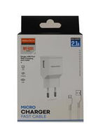 Megatech- EC01 2.1A  Ev Şarj+ Micro Kablo Hızlı Şarj