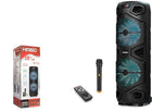 KIMISO QS4232 8" 3000W Uzaktan Kumandalı Mikrofonlu Bluetooth Speaker 2x8" 265-300-675MM Usb-TfCard