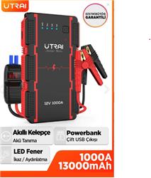 ULTRAI Jstar Mini 13000mAh 1000A Jump Starter Taşınabilir Araç Akü Şarj Bataryası