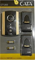 Cata Ct-203 Kablosuz Kapı Zili Kahverengi Desenli