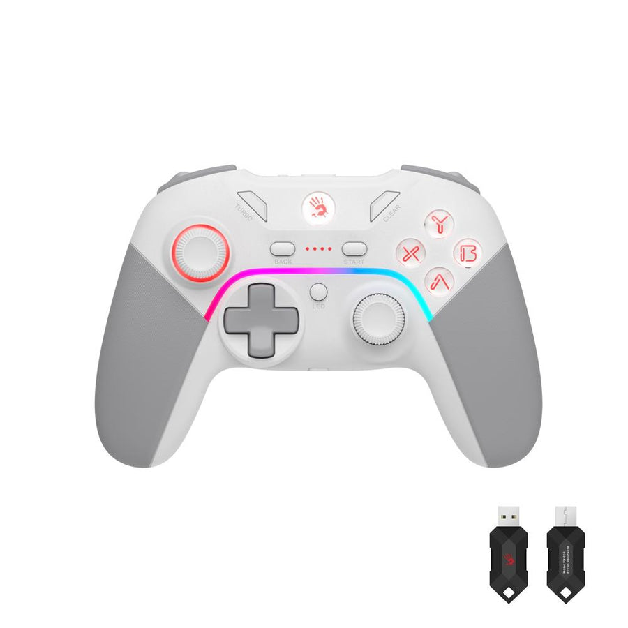 A4 Tech Bloody Gpw70 Rgb 2.4Ghz Kablosuz&amp;Usb Pc Android Switch Ps3 Sports White Beyaz GamePad