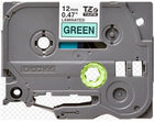 Brother TZE-731 12 mm Yeşil Üzeri Siyah Laminasyonlu Etiket