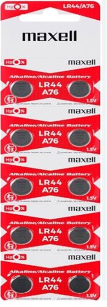 Maxell LR44 A76 AG13 Alkalin Düğme Pil 10'lu Paket