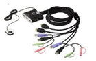 Aten CS692 2 Port USB 2.0 HDMI KVMP 2-Port USB HDMI-Audio Cable KVM Switch with Remote Port Selector