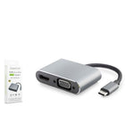HADRON HDX7838 TYPE-C TO HDTV HDMI 4K 30HZ + VGA 2IN1 GRİ