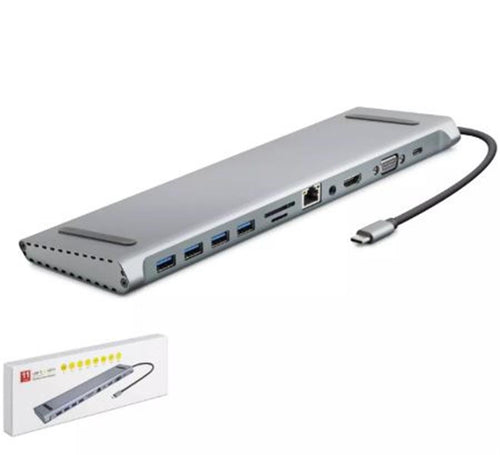 HADRON HDX7854 TYPE-C HDTV COMBO TYPE-C + HDMI 4K 30Hz + 4-USB3.0 + VGA + AUDIO +