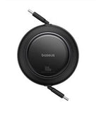 Baseus P10364500113-00  Free2 Pull Mini Kablolu USB-C 100W Şarj Kablosu Siyah