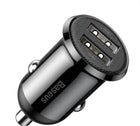 Baseus CCALLP-01 Grain Pro 2xUSB 4.8A Araç Şarj Cihazı-Siyah