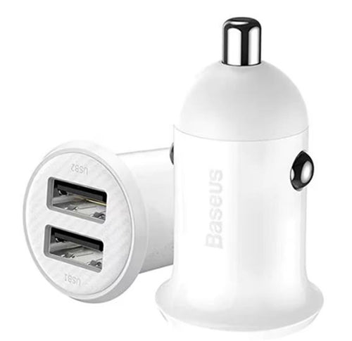 BASEUS CCALLP-02 Grain Pro Araç İçi Şarj Cihazı Beyaz